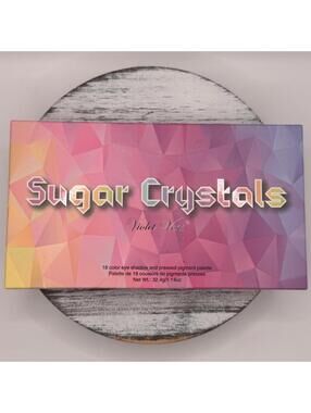 Violet Voss SUGAR CRYSTALS 18 Color Eyeshadow Pressed Pigment Palette Rainbow